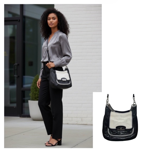 Coach Handbags - Coach Kristin Spectator Leather
Hobo bag white gray cream